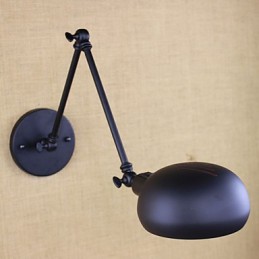 Hay un brazo largo del interruptor doble minimalista europeo personalizado estilo retro moda iluminación pared de hierro