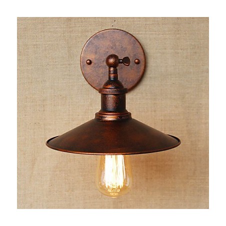 Villa de estilo industrial minimalista frente al pasillo de la iglesia, aplique decorativo de pared de bronce rojo con sombrilla nostálgica Villa de estilo industrial minimalista frente al pasillo de la iglesia, aplique decorativo de pared de bronce rojo con sombrilla nostálgica