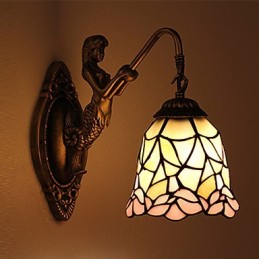 Lámpara de pared de hierro forjado creativa, estilo rural, estilo europeo