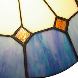 Lámpara de techo cálida de estilo mediterráneo, diámetro de la luminaria de iluminación de 40 cm.