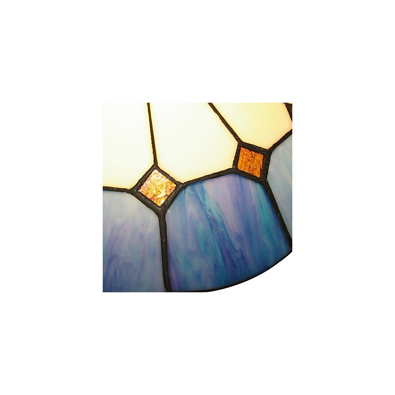 Lámpara de techo cálida de estilo mediterráneo, diámetro de la luminaria de iluminación de 40 cm.