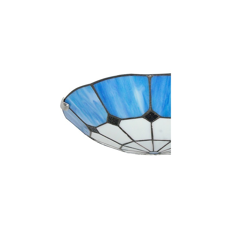 Lámpara de techo cálida de estilo mediterráneo, diámetro de la luminaria de iluminación de 40 cm.