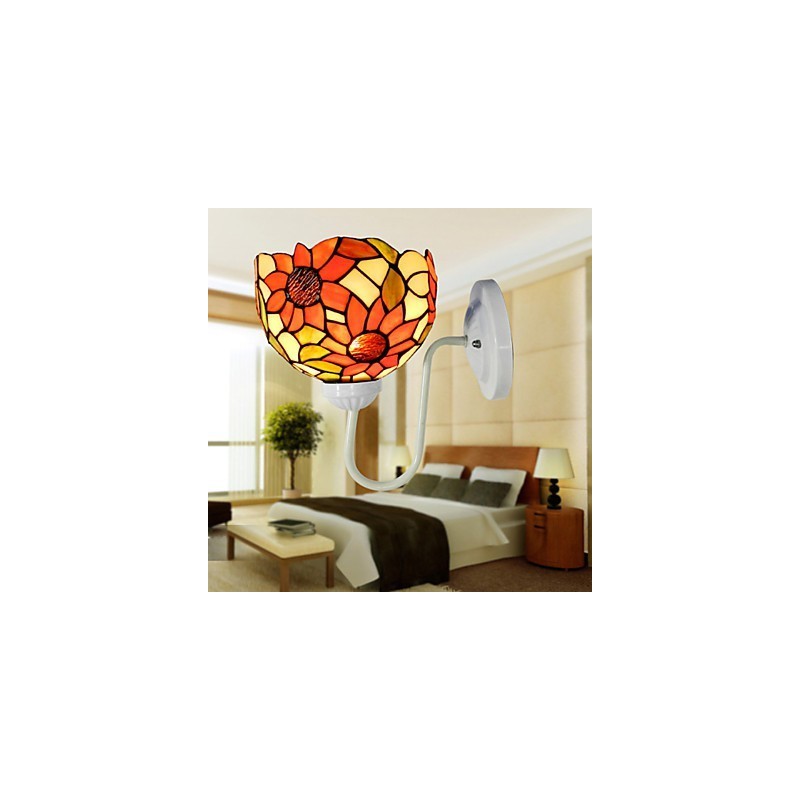 Lámpara de pared con diseño de girasol, estilo clásico de lujo, para casa club o villa.