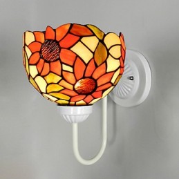 Lámpara de pared con diseño de girasol, estilo clásico de lujo, para casa club o villa.
