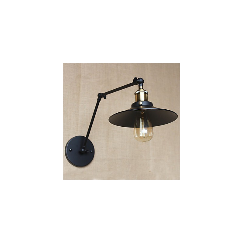 Lámpara de pared retráctil plegable de brazo largo de estilo industrial, creativa y nostálgica, estilo retro