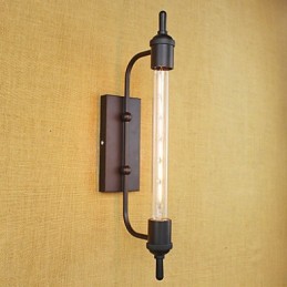 Lámpara de pared decorativa con bombilla Edison estilo flauta, estilo retro y europeo.