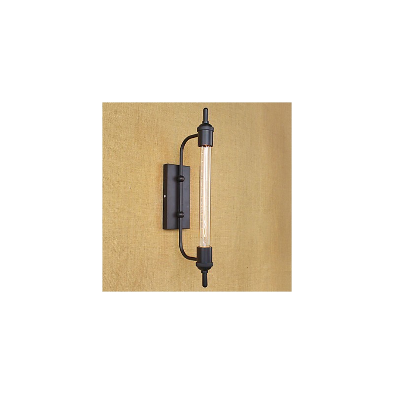 Lámpara de pared decorativa con bombilla Edison estilo flauta, estilo retro y europeo.