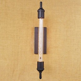 Lámpara de pared decorativa con bombilla Edison estilo flauta, estilo retro y europeo.