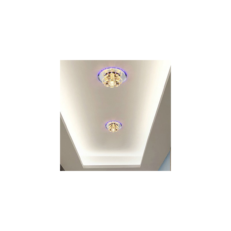 Lámpara de techo de cristal SMD 3W, lámpara creativa, luz de cúpula absorbente