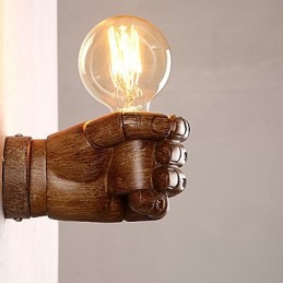Lámpara de pared de puño retro creativa de estilo europeo