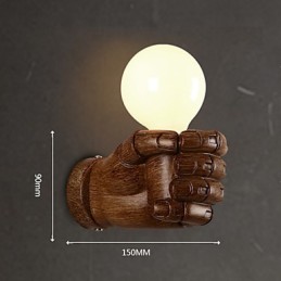Lámpara de pared de puño retro creativa de estilo europeo