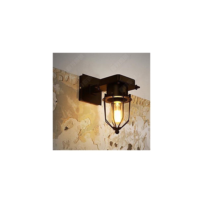 Lámpara de pared de un solo cabezal estilo loft industrial retro