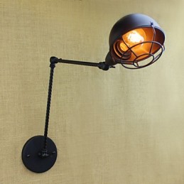 Aplique de pared decorativo creativo retro doble industrial de brazo largo de estilo extranjero estadounidense