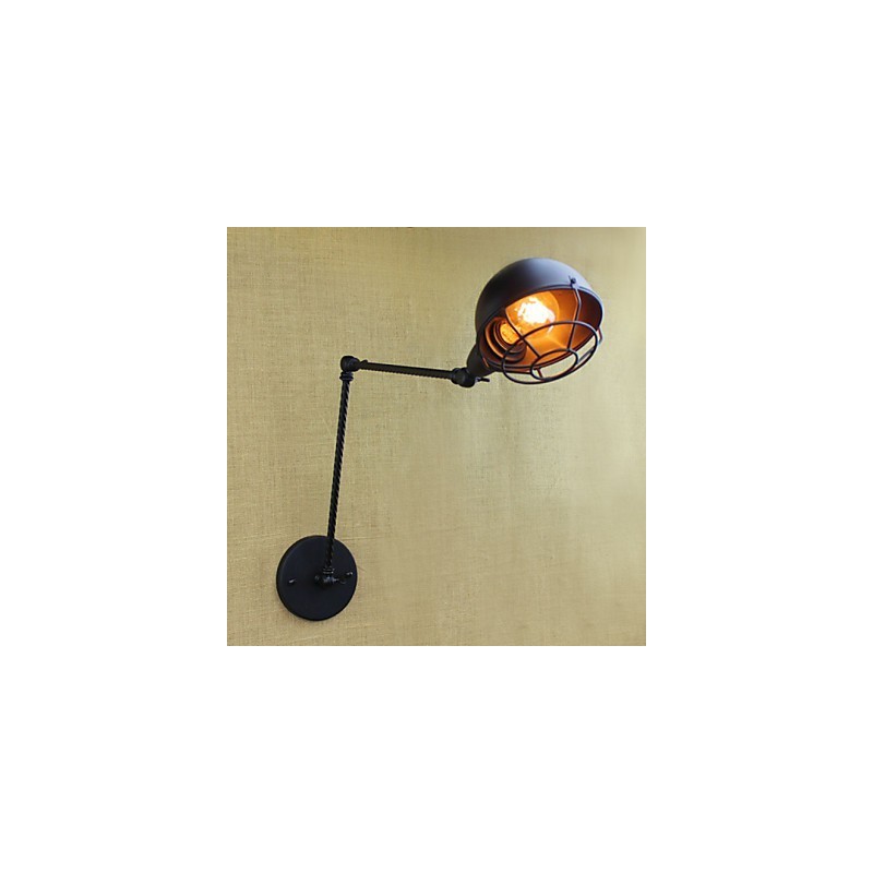 Aplique de pared decorativo creativo retro doble industrial de brazo largo de estilo extranjero estadounidense