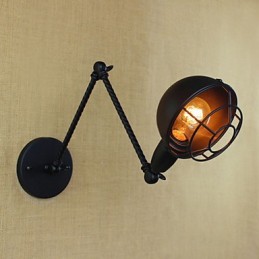 Aplique de pared decorativo creativo retro doble industrial de brazo largo de estilo extranjero estadounidense