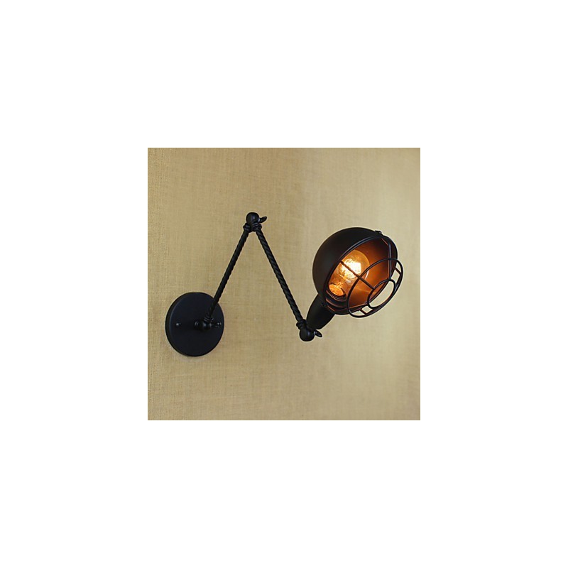 Aplique de pared decorativo creativo retro doble industrial de brazo largo de estilo extranjero estadounidense
