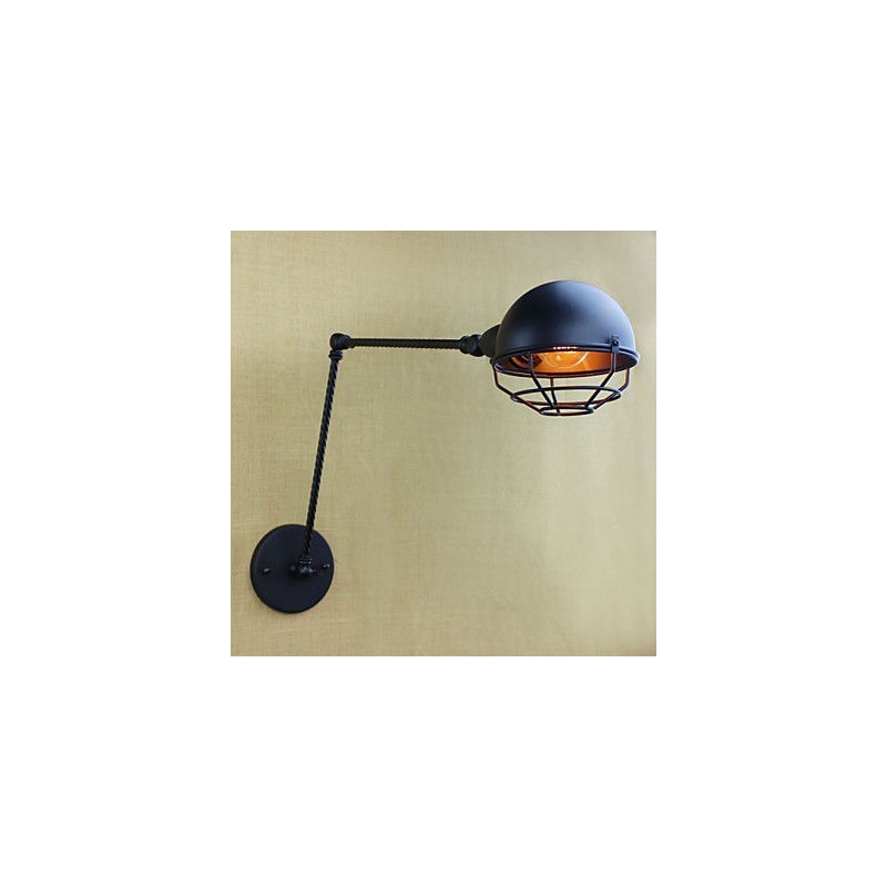 Aplique de pared decorativo creativo retro doble industrial de brazo largo de estilo extranjero estadounidense