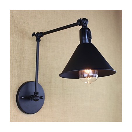 Interruptor de pared doble de brazo largo con cinturón negro mate retro Interruptor de pared doble de brazo largo con cinturón negro mate retro
