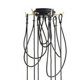 Lámpara empotrada de metal dorado estilo campestre