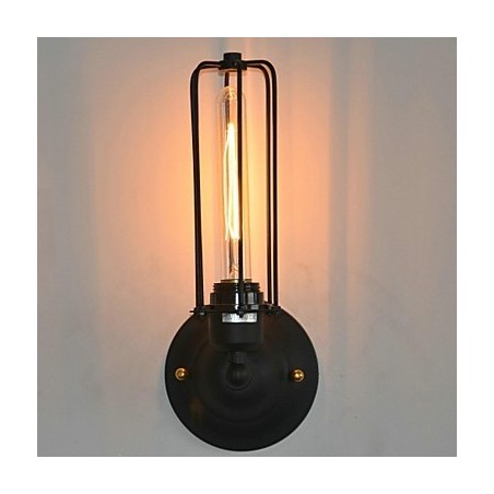 Lámpara de pared de hierro vintage americana