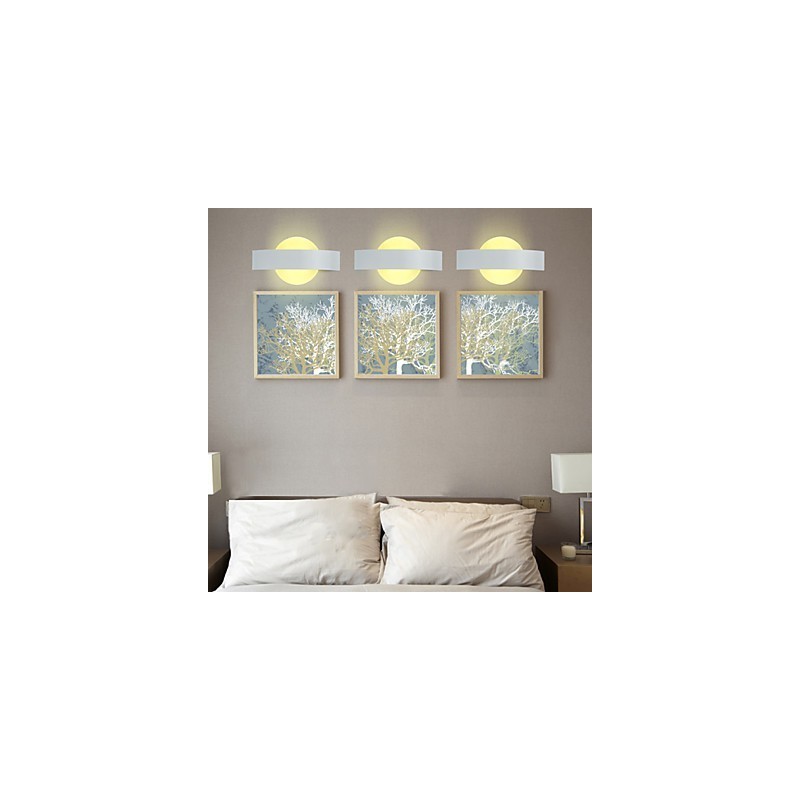 Iluminación de baño Bañadores de pared Apliques de pared de lectura Mini estilo Moderno Contemporáneo Metal