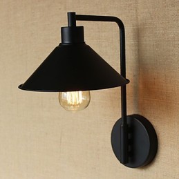 Aplique de pared decorativo de hierro para pasillo, almacén, balcón, porche, minimalista y moderno