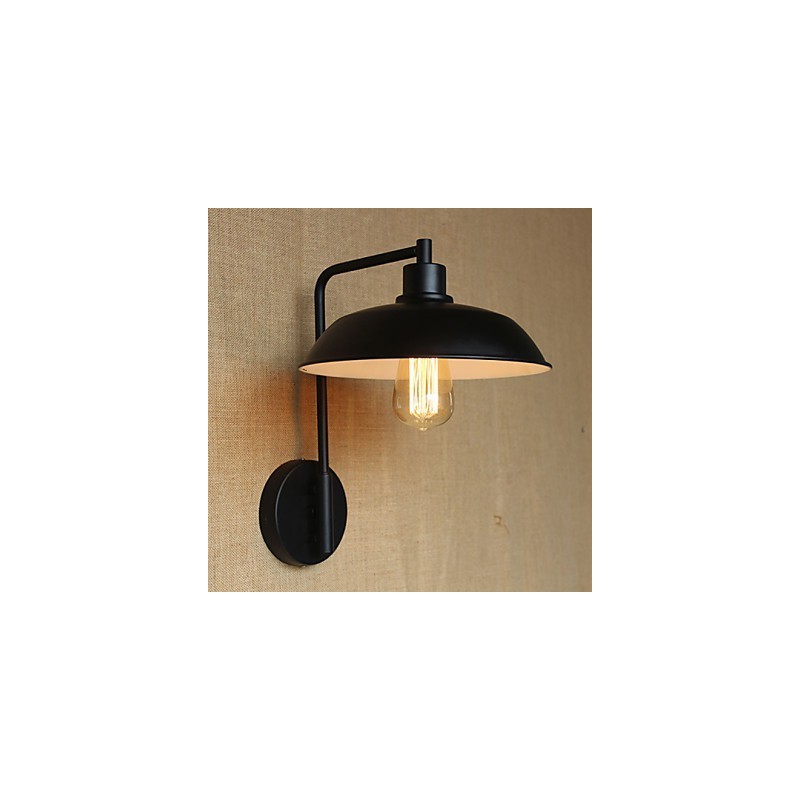 Aplique de pared de hierro clásico y sencillo para decoración del hogar