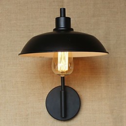 Aplique de pared de hierro clásico y sencillo para decoración del hogar