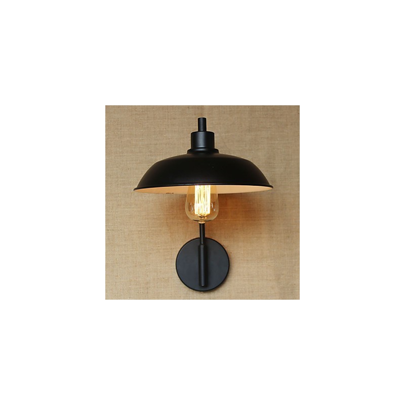Aplique de pared de hierro clásico y sencillo para decoración del hogar