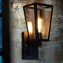 Lámpara de pared estilo bar y pasillo de estilo rústico americano para la cabecera de la cama.