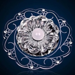Lámpara de techo de cristal SMD de 3 W, tubo de luz creativo, luz de cúpula de colores vibrantes.