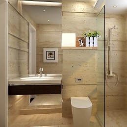 Lámpara de pared de una luz y cristal