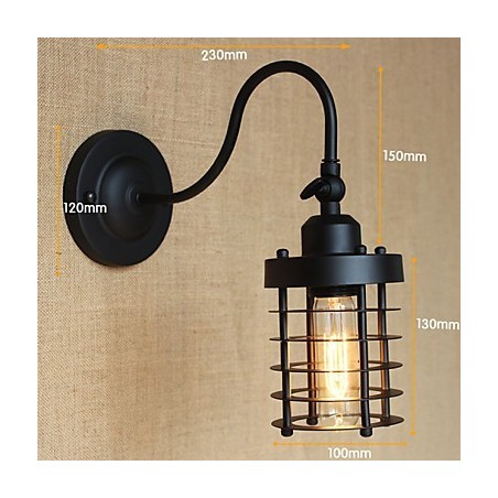 Arte de pared decorativo minimalista en negro mate estilo country americano Arte de pared decorativo minimalista en negro mate estilo country americano