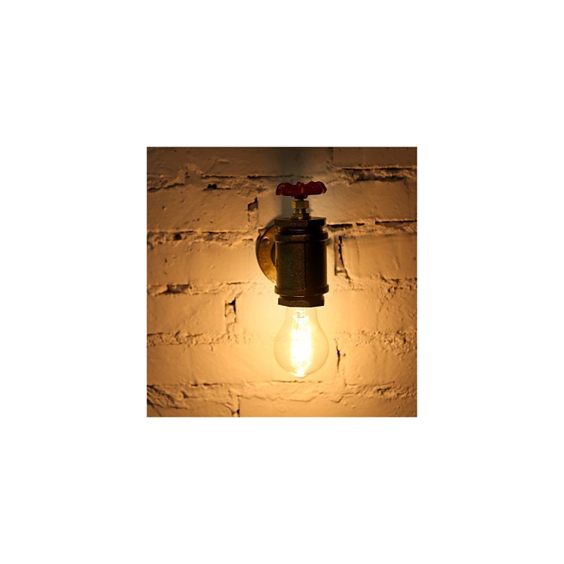 Lámparas de pared vintage de tubería de agua industrial, lámpara Edison para loft, para bar, restaurante, accesorios de pared, iluminación.
