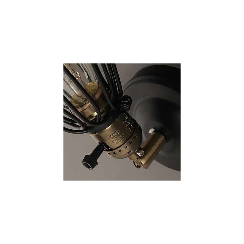 Lámpara de pared de hierro forjado con estilo loft americano que restaura las antiguas costumbres.