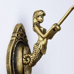 Lámpara de pared de hierro forjado creativa, estilo rural, estilo mediterráneo europeo, con luces de cristal.