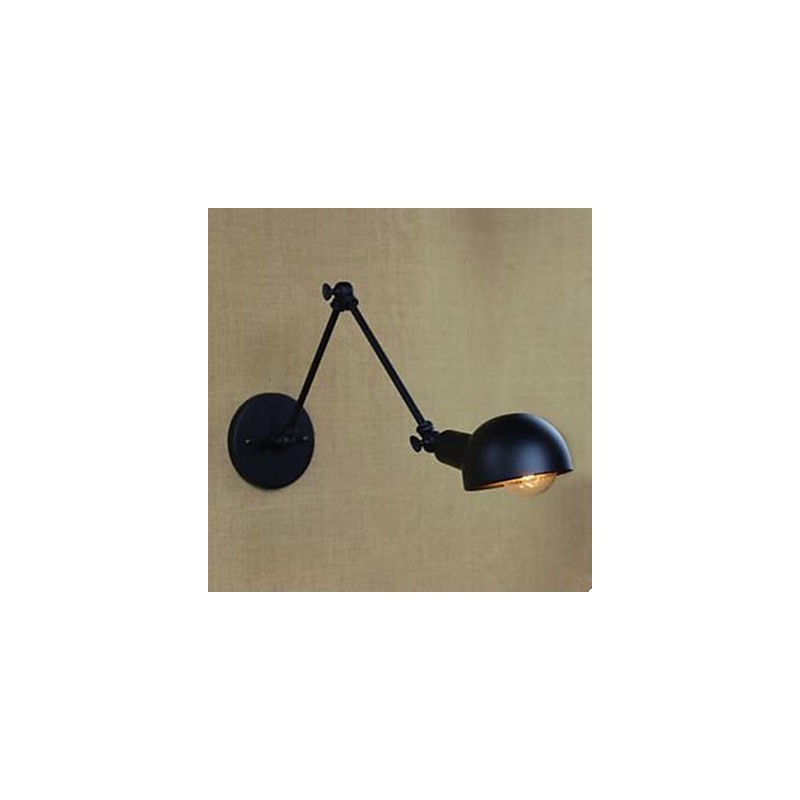 Lámpara de pared de hierro forjado con brazo largo para balcón, escalera, pasillo, restaurante, bar, creativa, contratada.