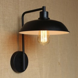 Lámpara de pared contemporánea y contratada para pasillo, balcón, porche, almacén, decoración de hierro forjado
