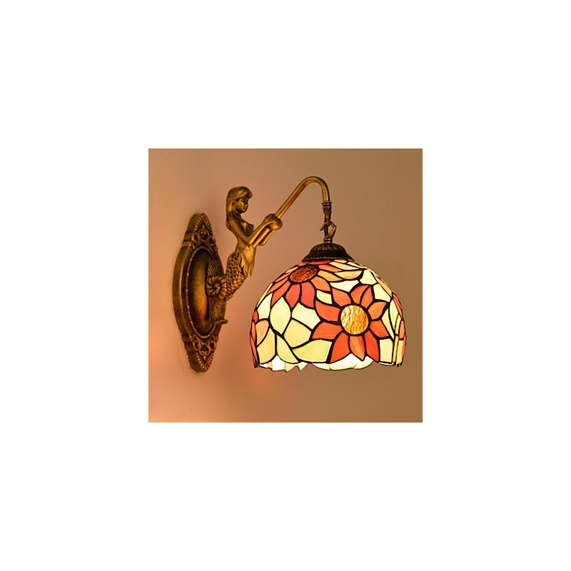 Lámpara de pared de hierro forjado creativa, estilo rural, estilo europeo, para Navidad