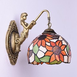 Lámpara de pared de hierro forjado creativa, estilo rural, estilo europeo, para Navidad