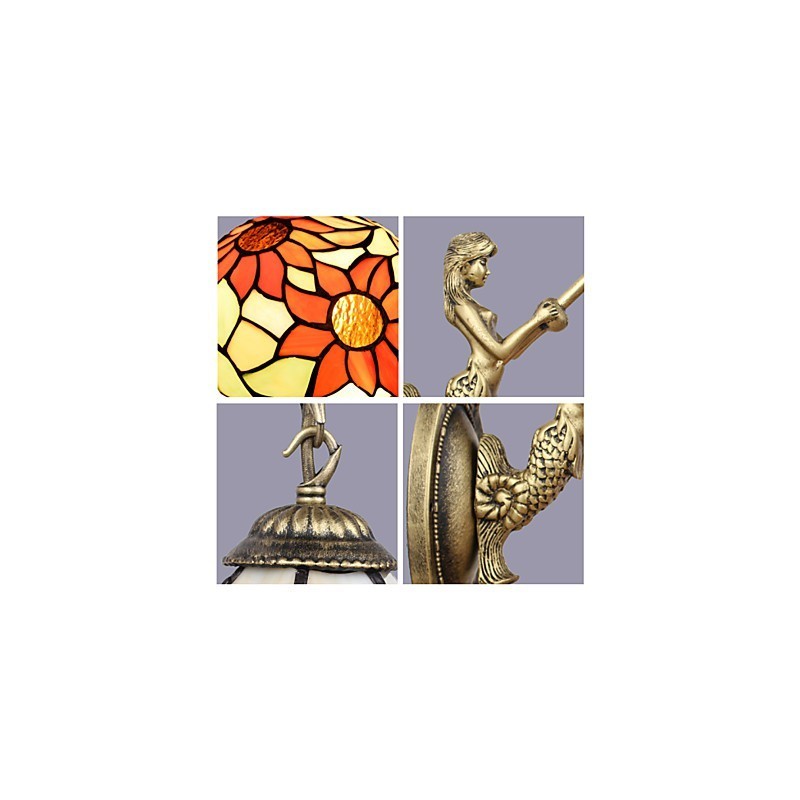 Lámpara de pared de hierro forjado creativa, estilo rural, estilo europeo, para Navidad