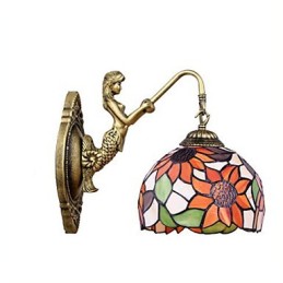 Lámpara de pared de hierro forjado creativa, estilo rural, estilo europeo, para Navidad