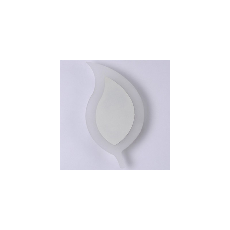 Lámpara de pared de acrílico moderna, creativa, sencilla y moderna, con hojas pequeñas de aleación.