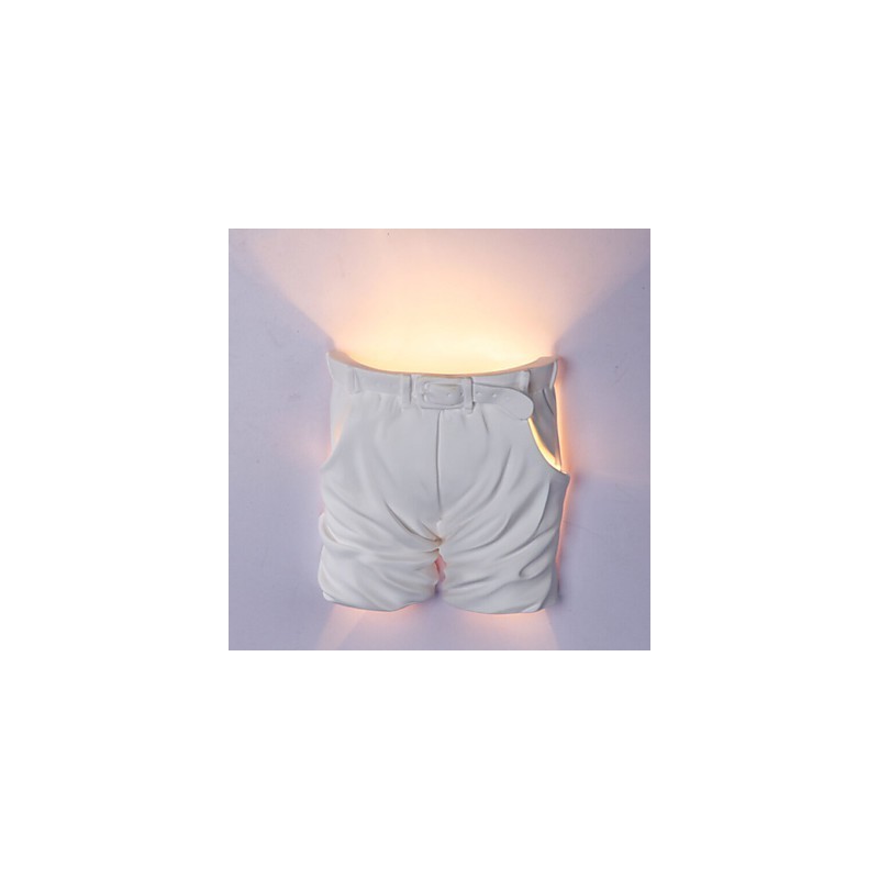 Lámpara de pared de yeso para habitación infantil, contemporánea y creativa, con diseño de pantalones.