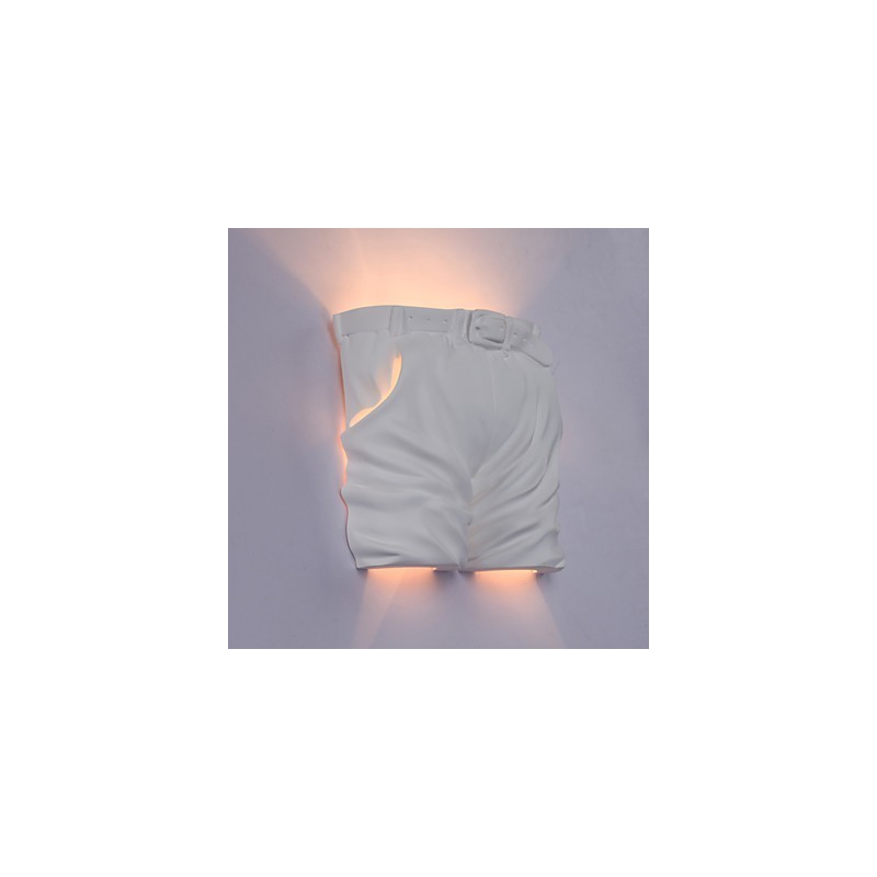 Lámpara de pared de yeso para habitación infantil, contemporánea y creativa, con diseño de pantalones.