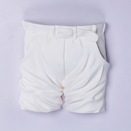 Lámpara de pared de yeso para habitación infantil, contemporánea y creativa, con diseño de pantalones.