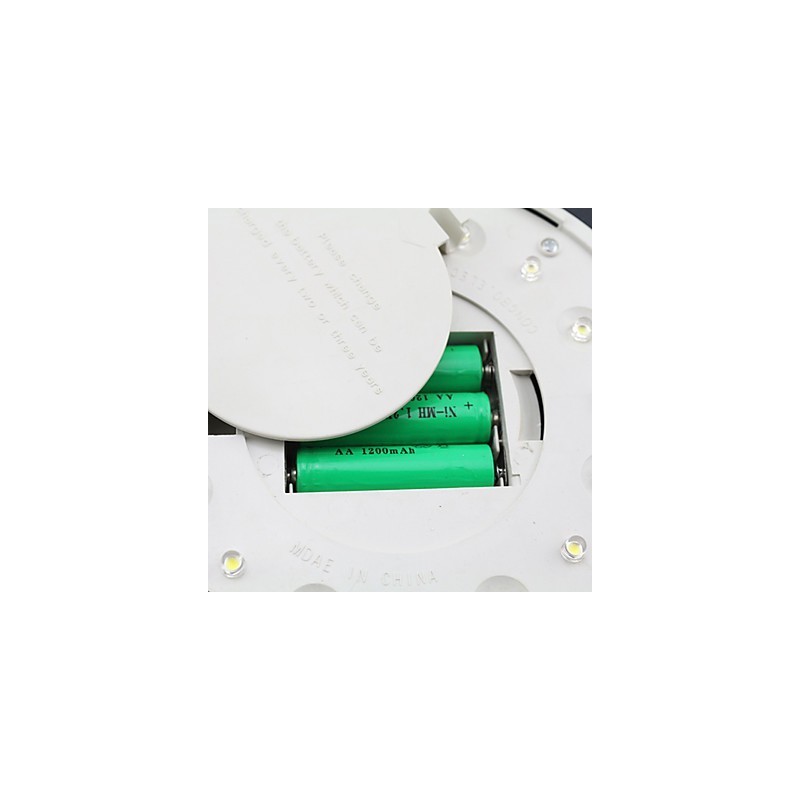 Lámpara de luz solar para exteriores, color blanco, para pared, para jardín, patio, puerta, camino