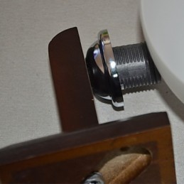 Lámpara de pared creativa de madera maciza para dormitorio, iluminación de cabecera de cama.
