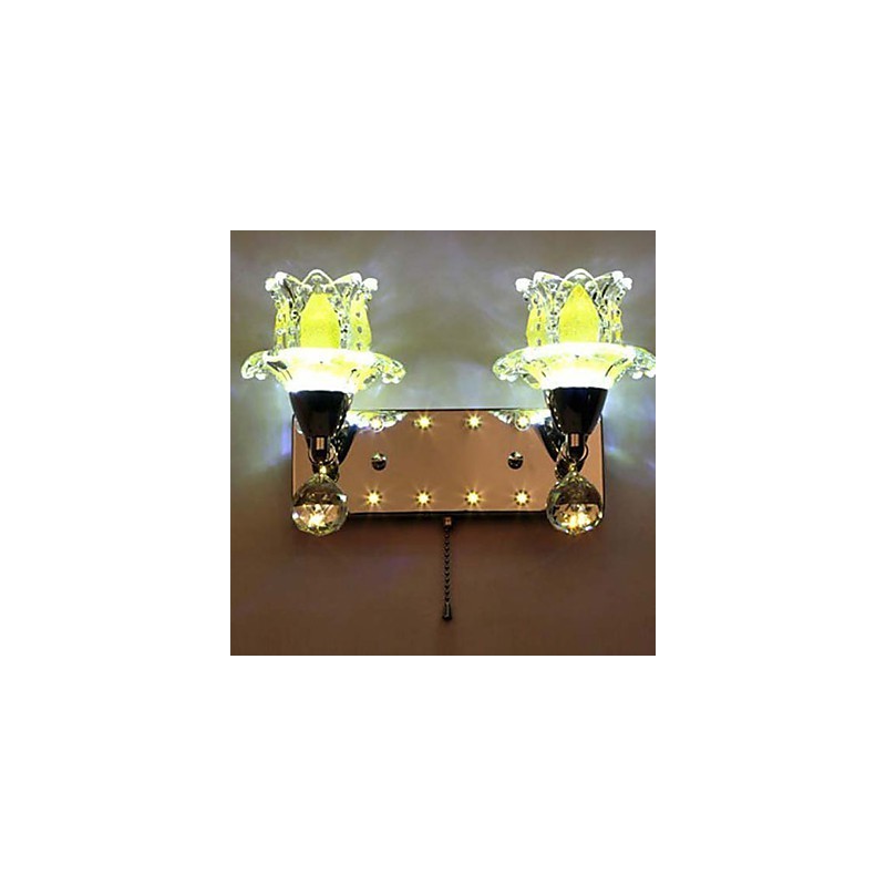 Lámparas de pared de cristal creativas, contemporáneas y contraídas.