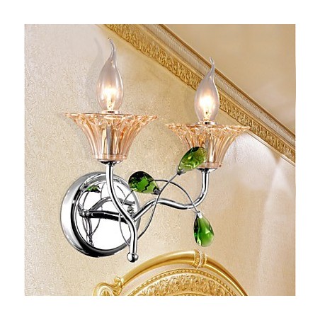 Lámpara de pared de cristal de estilo europeo, creativa, contemporánea y concisa. Lámpara de pared de cristal de estilo europeo, creativa, contemporánea y concisa.